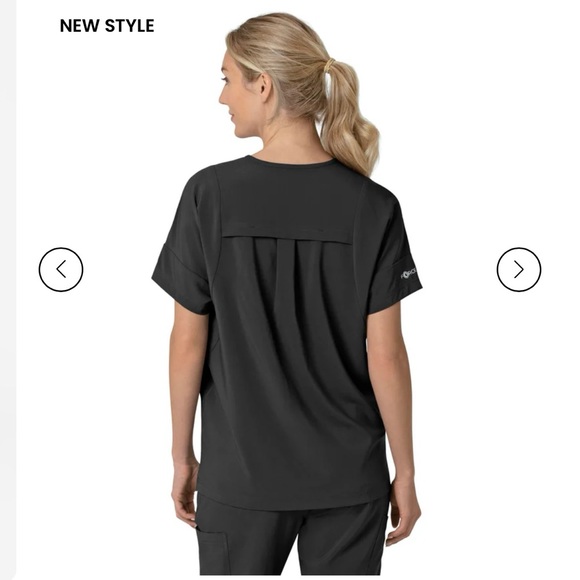 Carhartt Force Cross-Flex Women's Oversized V-Neck Scrub Top - XS - Picture 4 of 6